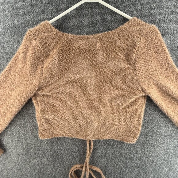 NWT Hollister Women Cardigan Sweater Medium Super Soft Knit Cropped Oversized - Picture 13 of 13